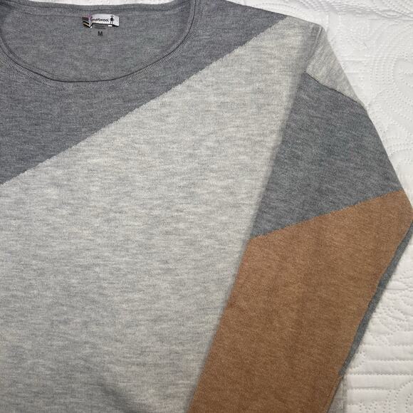 Smartwool Sweater Womens Size M Colorblock Wool Blend Pullover Lightweight Soft - Picture 6 of 14